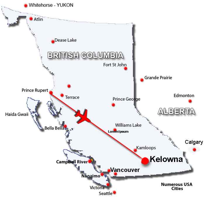 Prince Rupert Flights Kelowna